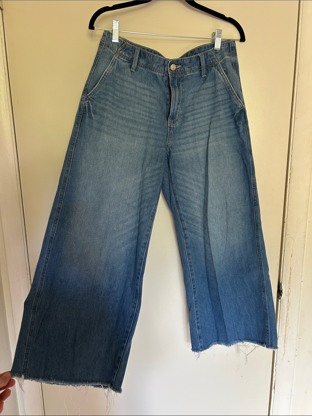 Sonoma Wide-Leg High-Rise Jeans in Medium Blue Wash